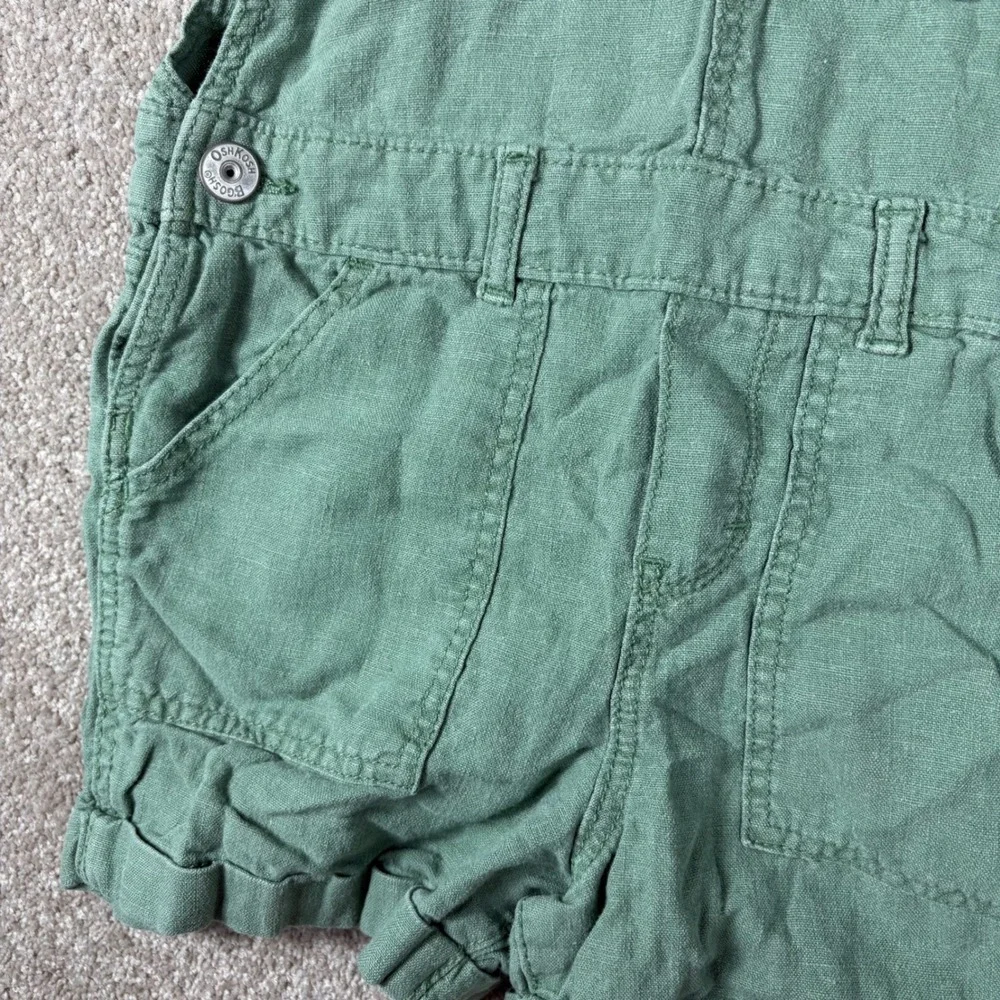 OshKosh Bgosh Kids Green Overalls Size 7 OSH11771-SSI